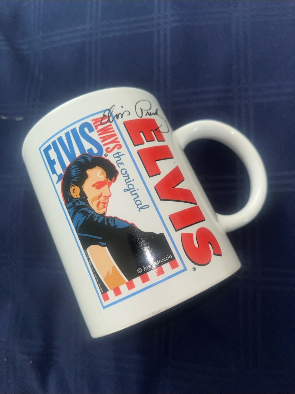Elvis White Graphic Mug - Elvis Presley Design